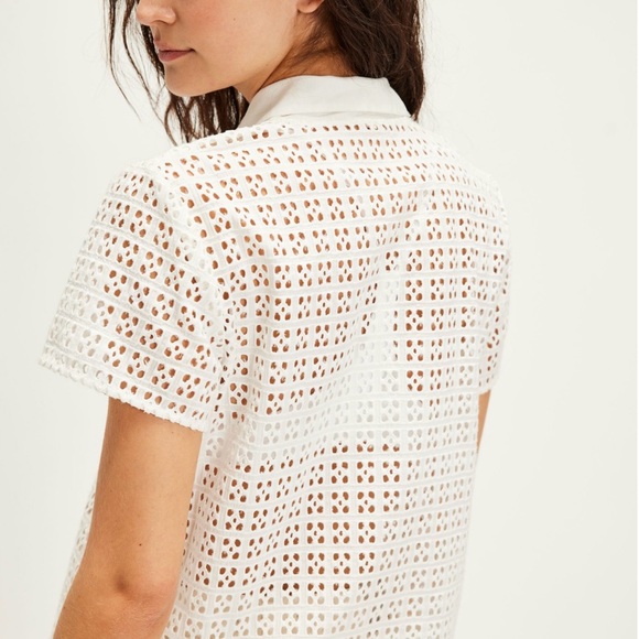 NWT Free People Anna eyelet top - XL - Picture 4 of 4